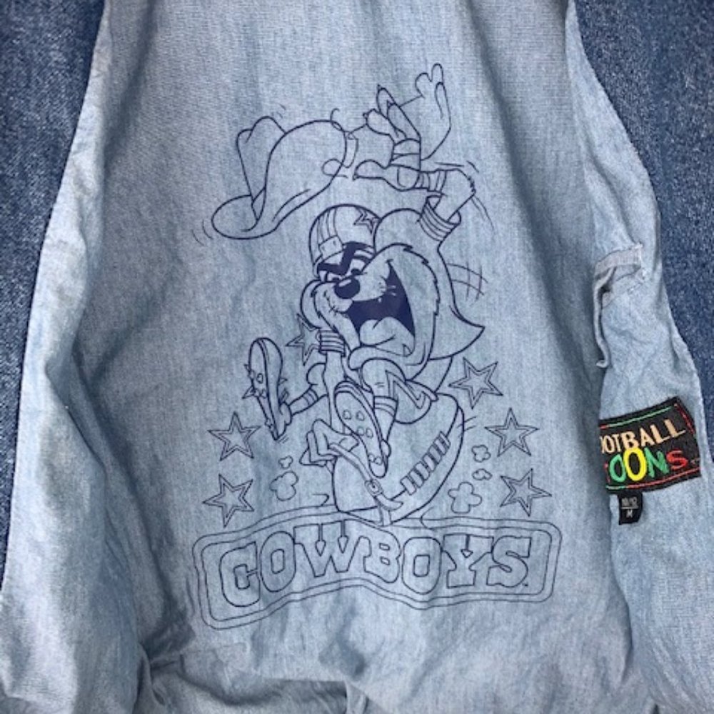 Vintage • Dallas Cowboys+Taz Jean Jacket • 10/12 - Picture 7 of 15